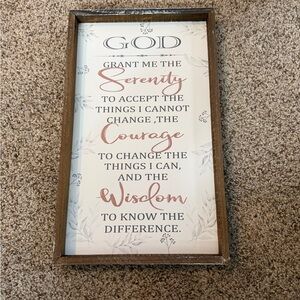 Inspirational Serenity Prayer Wall Art